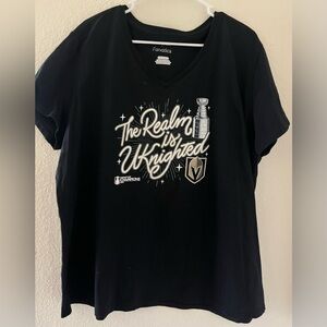 NHL Vegas Golden Knights Shirt - Stanley Cup Champions Tee - Black and Gold